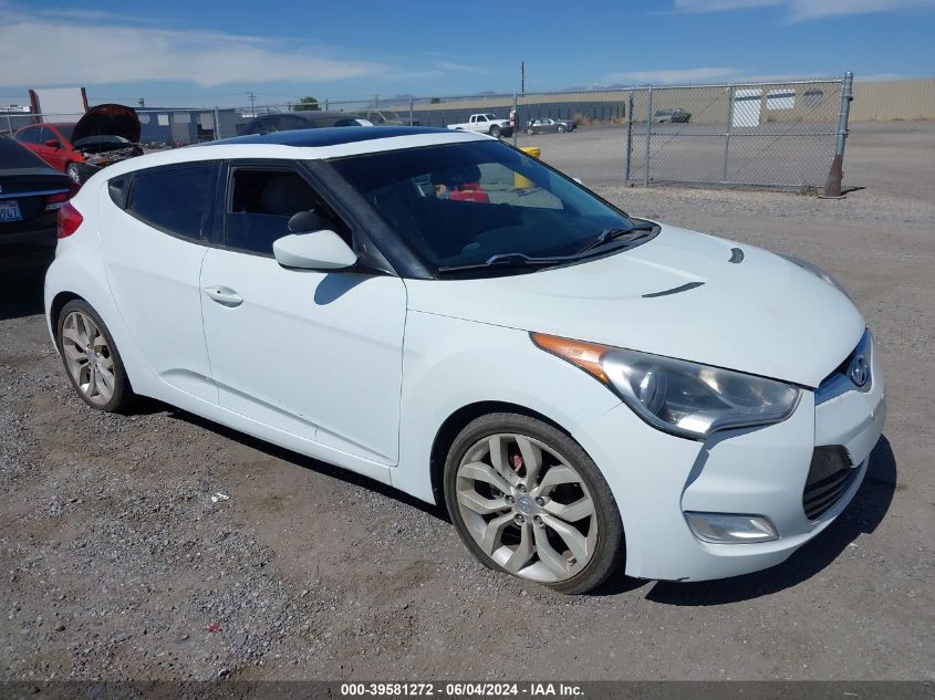 2012 Hyundai Veloster Base W/Gray VIN: KMHTC6AD5CU056209 Lot: 39581272