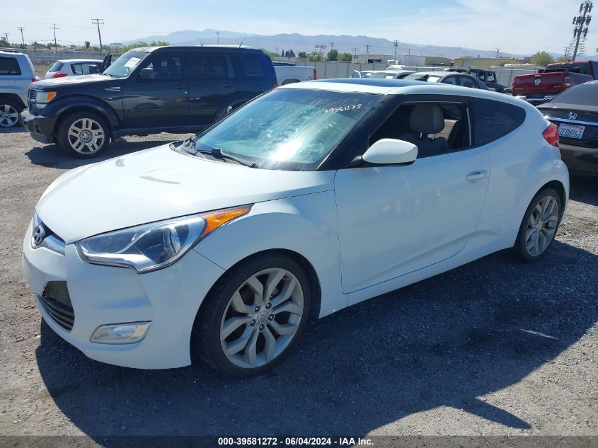 2012 Hyundai Veloster Base W/Gray VIN: KMHTC6AD5CU056209 Lot: 39581272