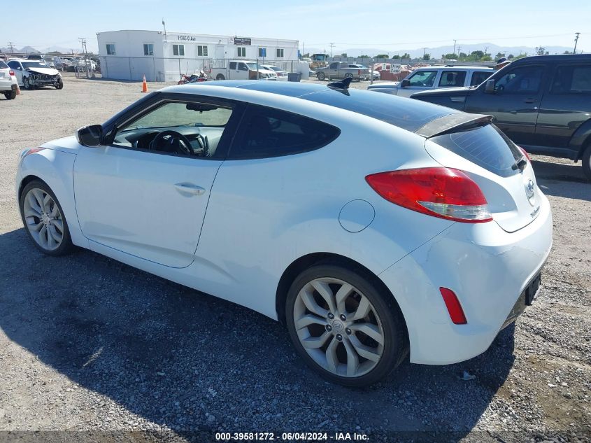 2012 Hyundai Veloster Base W/Gray VIN: KMHTC6AD5CU056209 Lot: 39581272