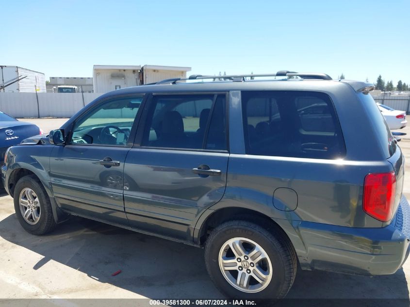 2005 Honda Pilot Ex-L VIN: 2HKYF18505H565706 Lot: 39581300