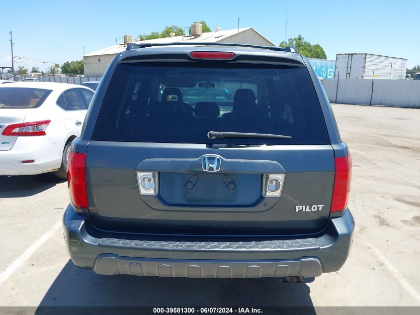 2005 Honda Pilot Ex-L VIN: 2HKYF18505H565706 Lot: 39581300
