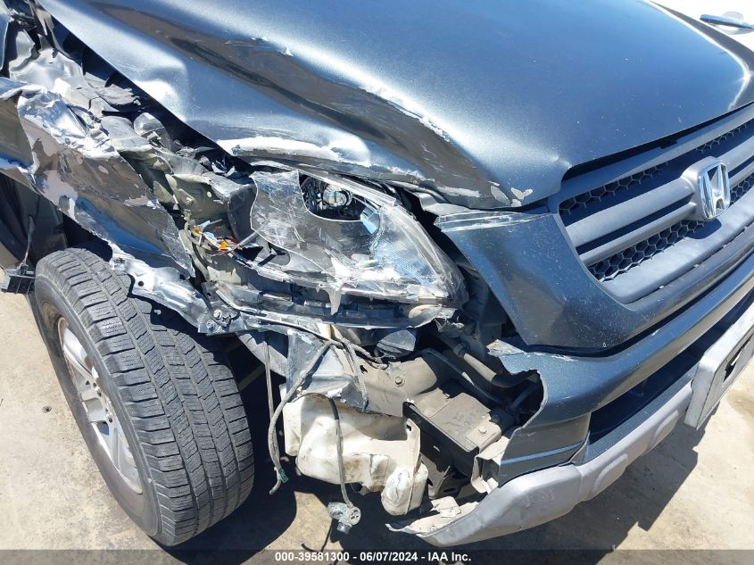 2005 Honda Pilot Ex-L VIN: 2HKYF18505H565706 Lot: 39581300