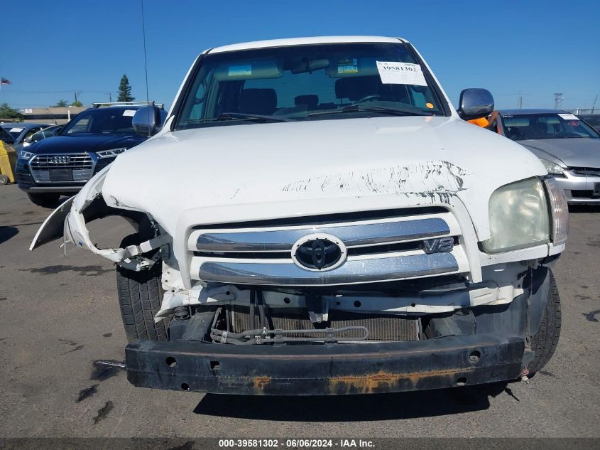 2005 Toyota Tundra Sr5 V8 VIN: 5TBET341X5S494091 Lot: 39581302