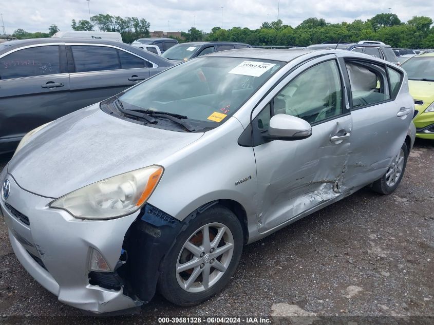 2012 Toyota Prius C Three VIN: JTDKDTB31C1525055 Lot: 39581328