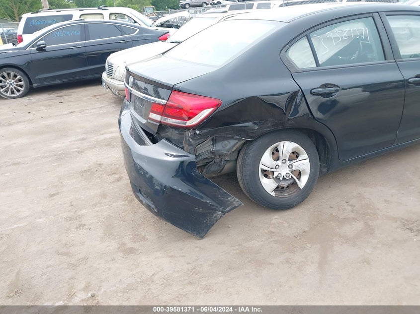 2014 Honda Civic Lx VIN: 19XFB2F59EE013931 Lot: 39581371