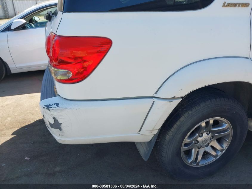 2005 Toyota Sequoia Limited V8 VIN: 5TDZT38A35S261849 Lot: 39581386