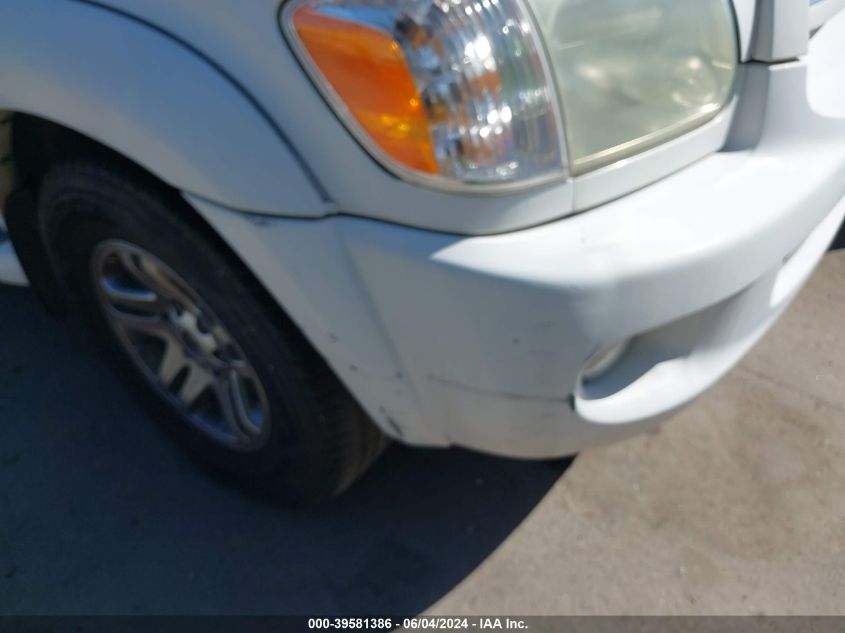 2005 Toyota Sequoia Limited V8 VIN: 5TDZT38A35S261849 Lot: 39581386