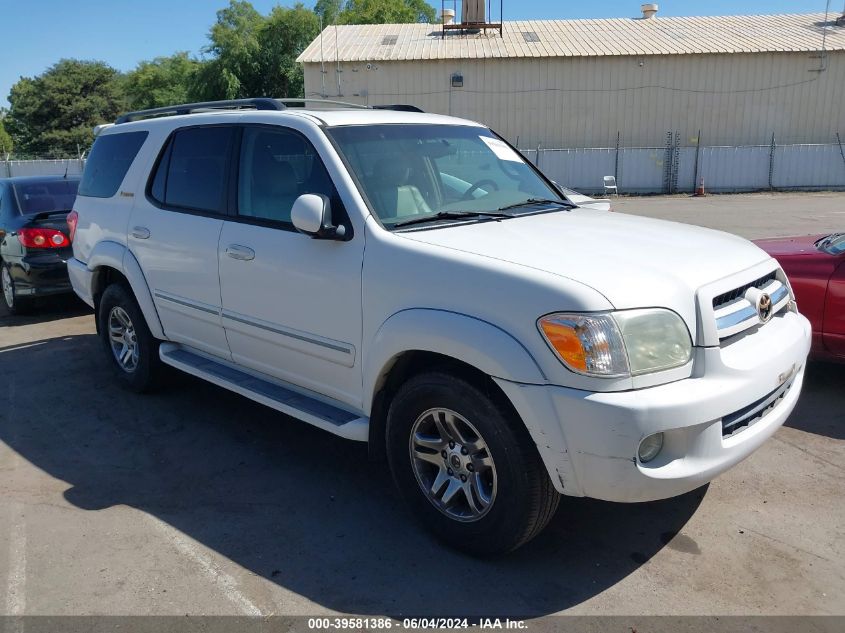 2005 Toyota Sequoia Limited V8 VIN: 5TDZT38A35S261849 Lot: 39581386