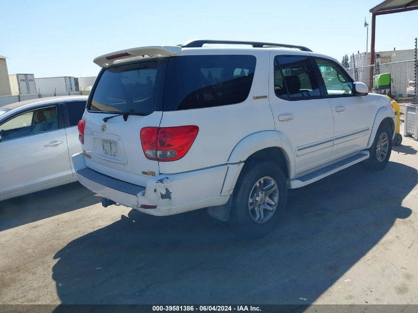 2005 Toyota Sequoia Limited V8 VIN: 5TDZT38A35S261849 Lot: 39581386