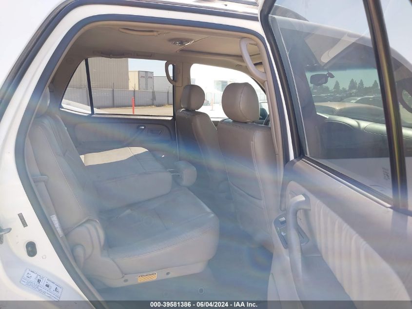 2005 Toyota Sequoia Limited V8 VIN: 5TDZT38A35S261849 Lot: 39581386