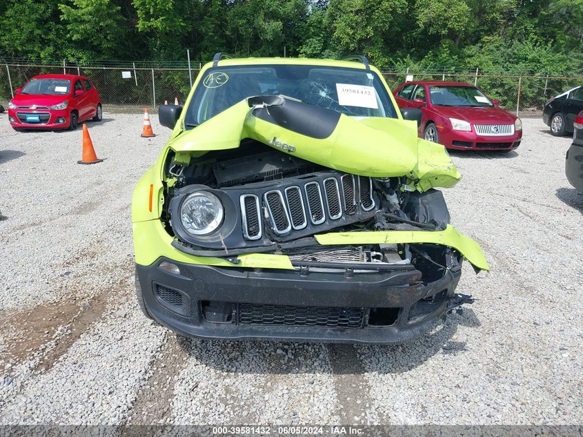 VIN ZACCJBAB4JPH68145 2018 JEEP RENEGADE SPORT