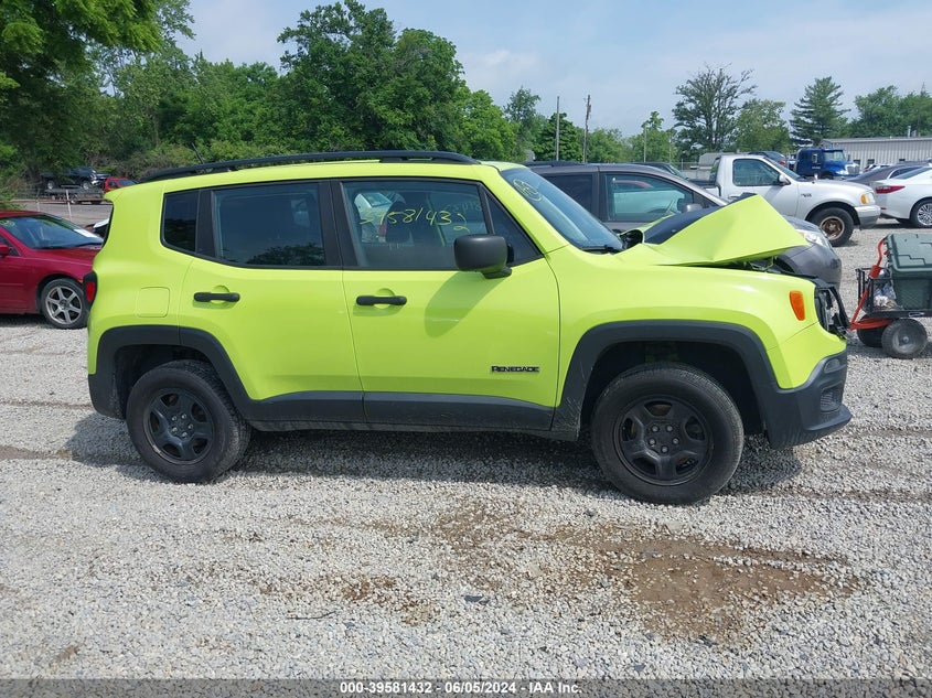 VIN ZACCJBAB4JPH68145 2018 JEEP RENEGADE SPORT
