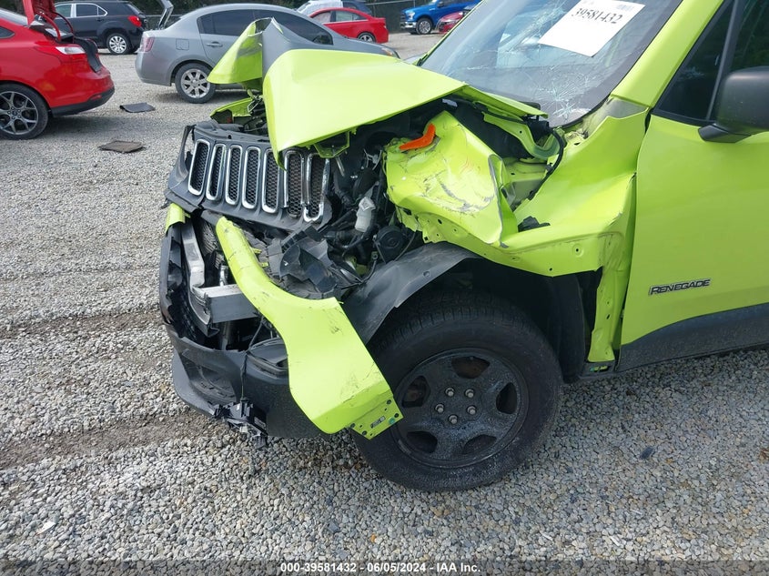 VIN ZACCJBAB4JPH68145 2018 JEEP RENEGADE SPORT
