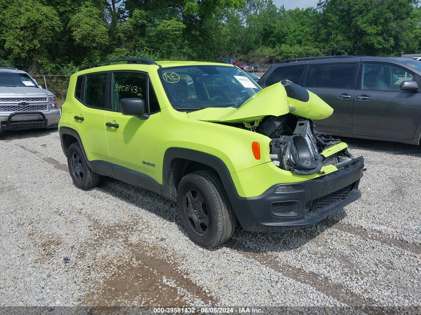 VIN ZACCJBAB4JPH68145 2018 JEEP RENEGADE SPORT