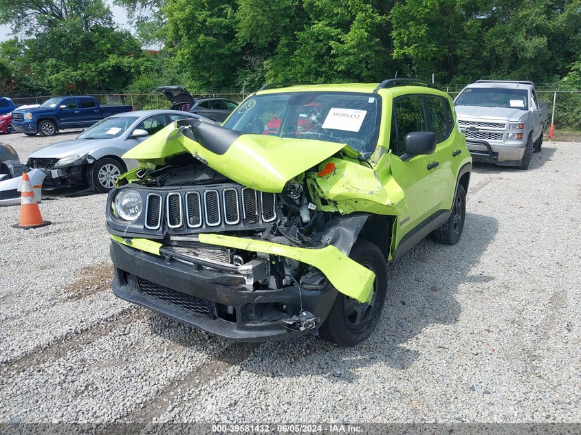 VIN ZACCJBAB4JPH68145 2018 JEEP RENEGADE SPORT