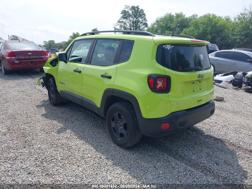 VIN ZACCJBAB4JPH68145 2018 JEEP RENEGADE SPORT