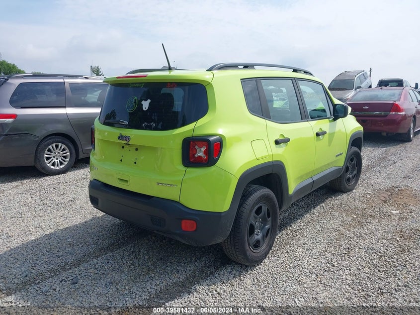 VIN ZACCJBAB4JPH68145 2018 JEEP RENEGADE SPORT