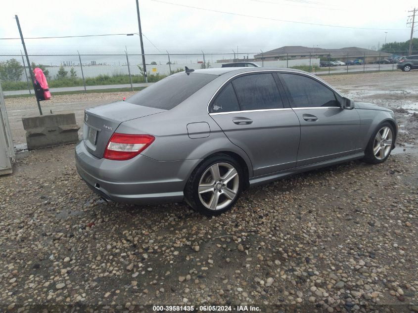 2011 Mercedes-Benz C 300 300 4Matic VIN: WDDGF8BB3BR181156 Lot: 39581435