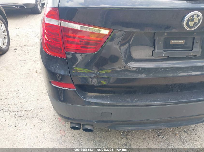 2013 BMW X3 xDrive28I VIN: 5UXWX9C53D0A27735 Lot: 39581531