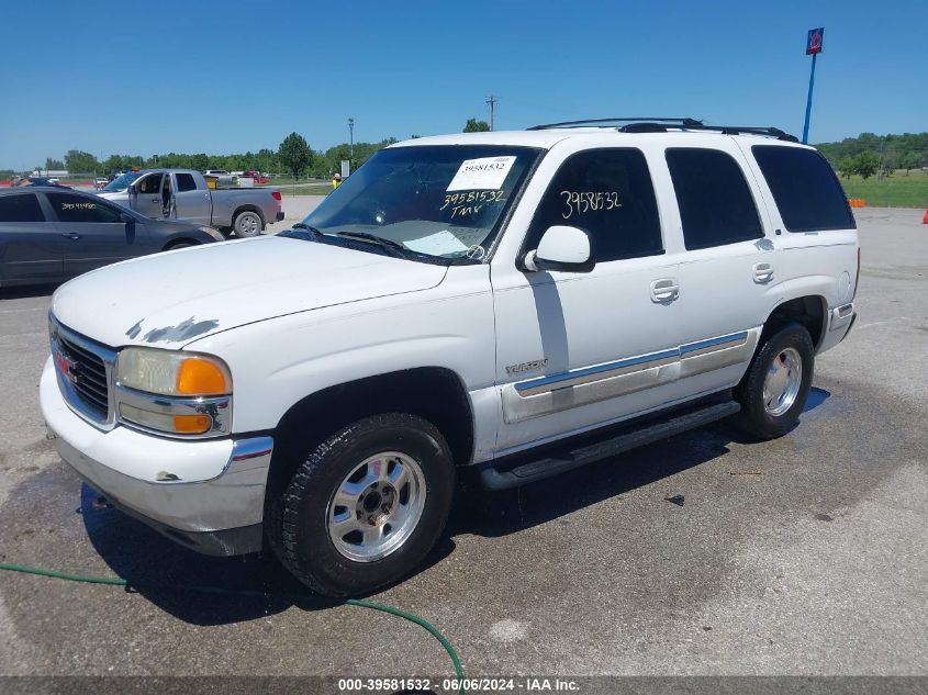 2001 GMC Yukon Slt VIN: 1GKEC13T11R146255 Lot: 39581532