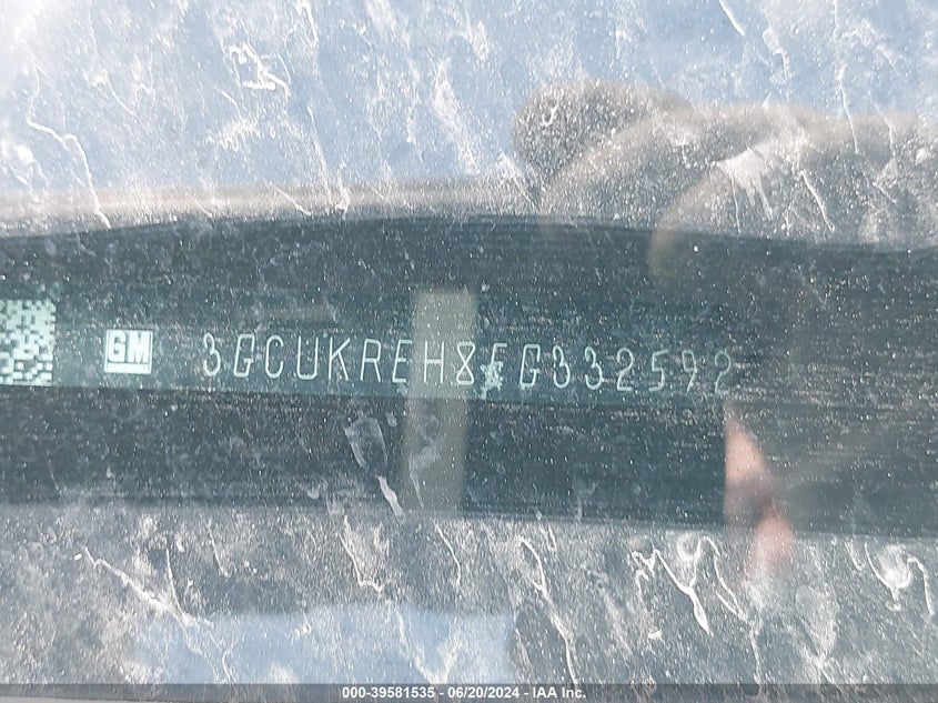 2014 Chevrolet Silverado 1500 2Lt VIN: 3GCUKREH8EG332592 Lot: 39581535