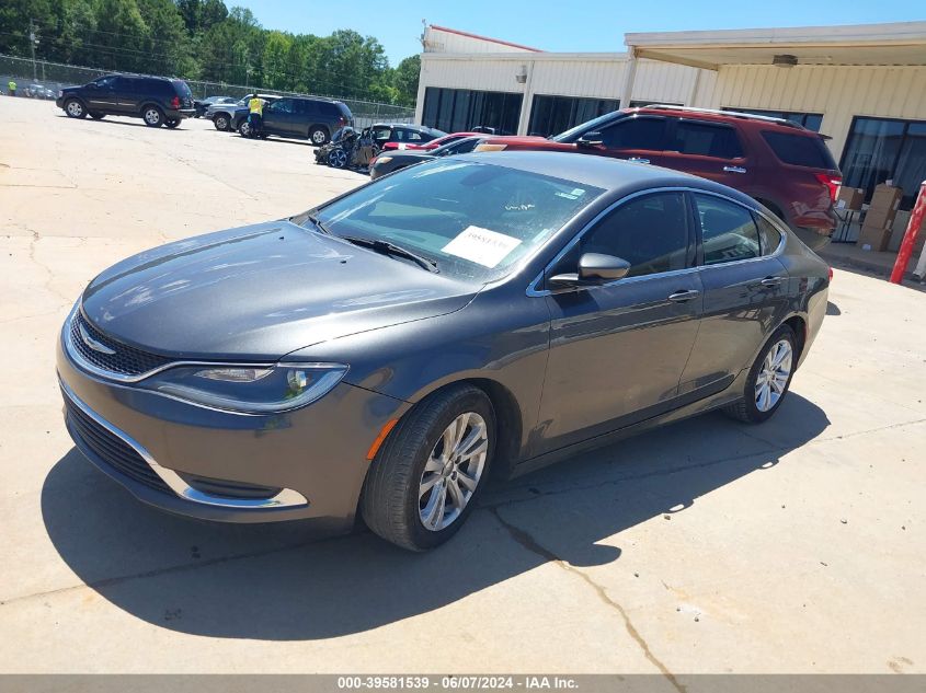 2015 Chrysler 200 Limited VIN: 1C3CCCAB6FN666320 Lot: 39581539