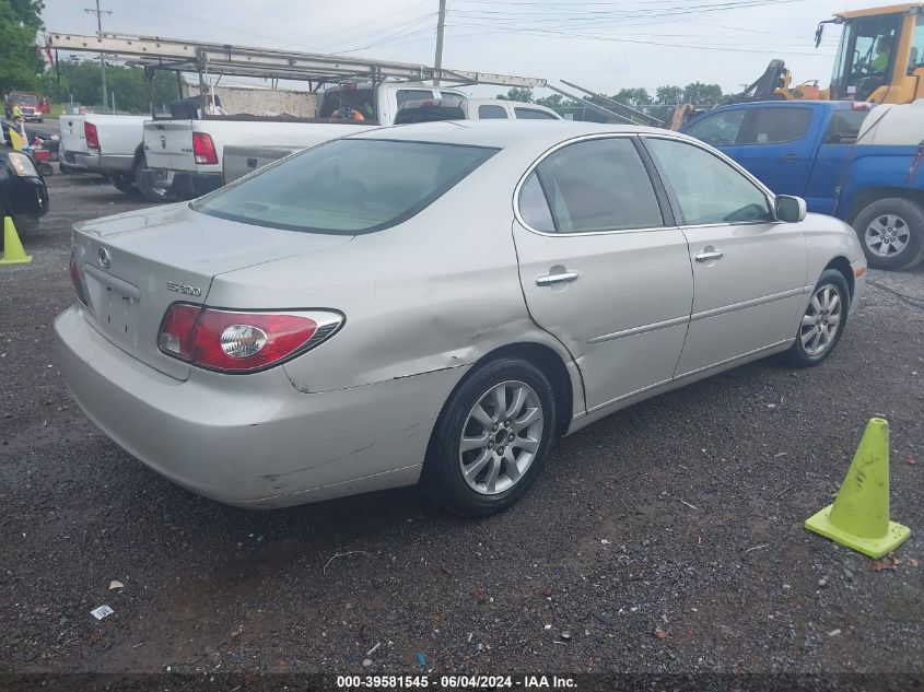 2003 Lexus Es 300 VIN: JTHBF30G130109365 Lot: 39581545