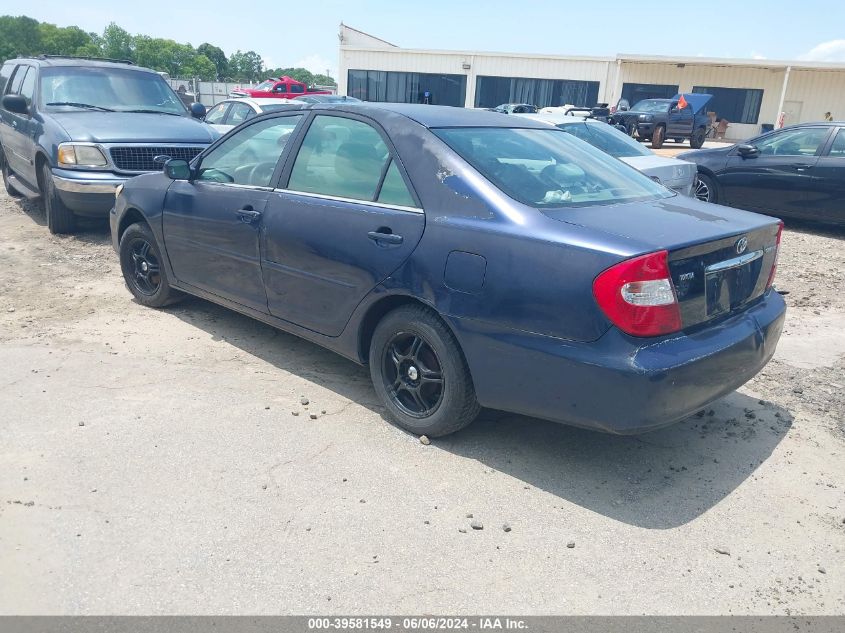 2002 Toyota Camry Le VIN: 4T1BE32K52U509986 Lot: 39581549