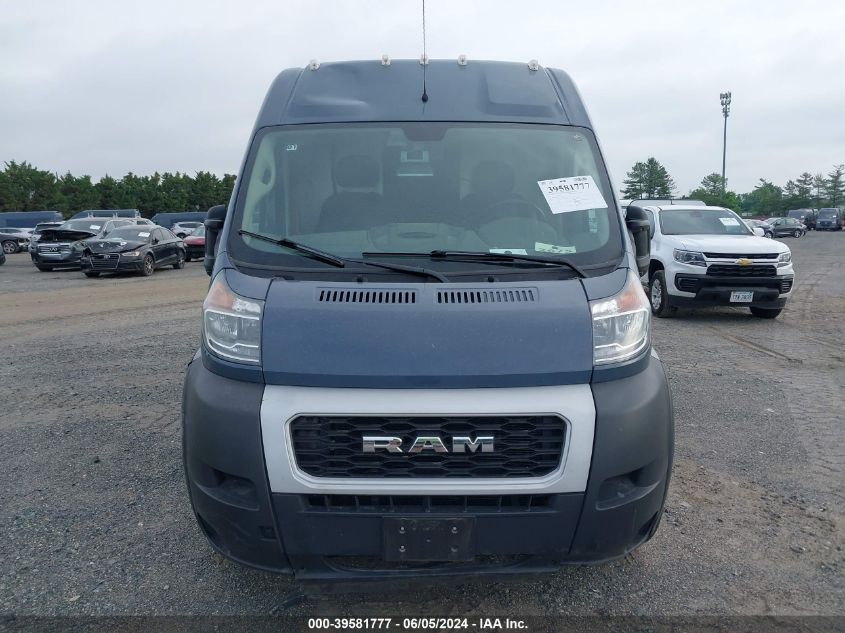 2020 Ram Promaster 3500 Cargo Van High Roof 159 Wb Ext VIN: 3C6URVJG9LE116879 Lot: 39581777