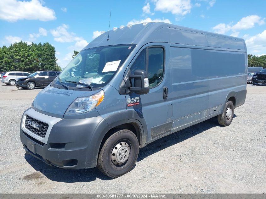 2020 Ram Promaster 3500 Cargo Van High Roof 159 Wb Ext VIN: 3C6URVJG9LE116879 Lot: 39581777