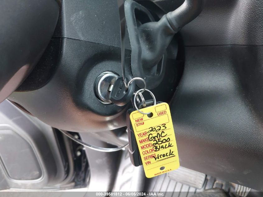 2023 GMC Sierra 2500Hd 4Wd Standard Bed Pro VIN: 1GT49LE71PF252331 Lot: 39581812