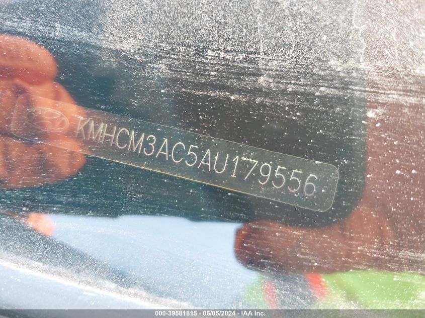 2010 Hyundai Accent Gs VIN: KMHCM3AC5AU179556 Lot: 39581815