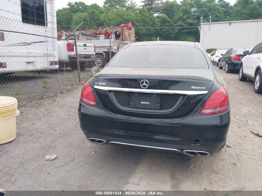 2015 Mercedes-Benz C 300 4Matic/Luxury 4Matic/Sport 4Matic VIN: 55SWF4KB8FU082275 Lot: 39581834