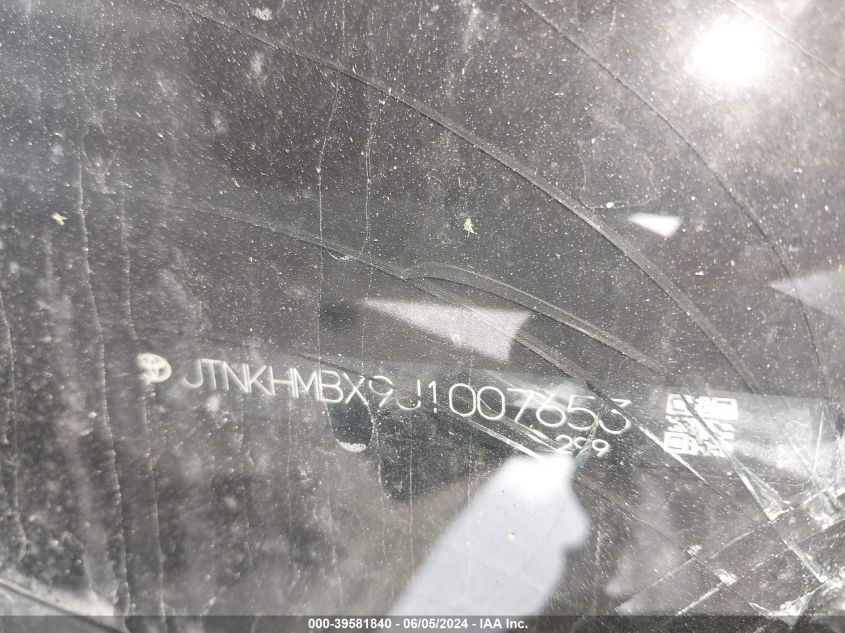 2018 Toyota C-Hr Xle Premium VIN: JTNKHMBX9J1007653 Lot: 39656156