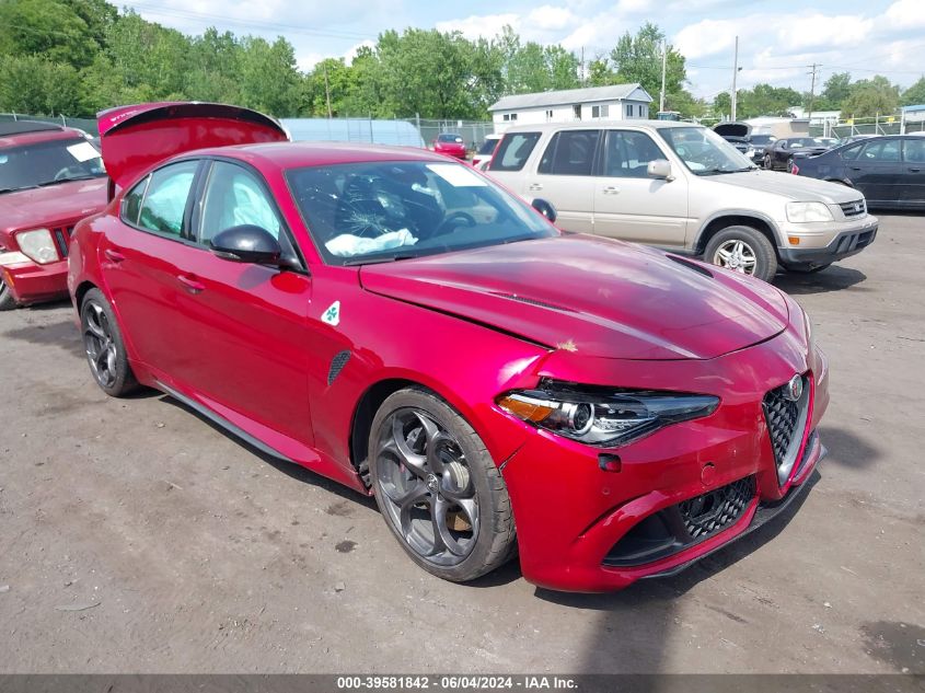 2022 Alfa Romeo Giulia Quadrifoglio Rwd VIN: ZARFAMEVXN7656133 Lot: 39581842