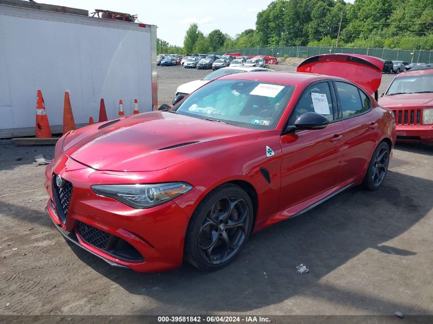 2022 Alfa Romeo Giulia Quadrifoglio Rwd VIN: ZARFAMEVXN7656133 Lot: 39581842