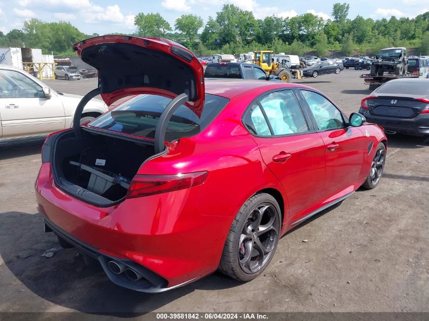 2022 Alfa Romeo Giulia Quadrifoglio Rwd VIN: ZARFAMEVXN7656133 Lot: 39581842