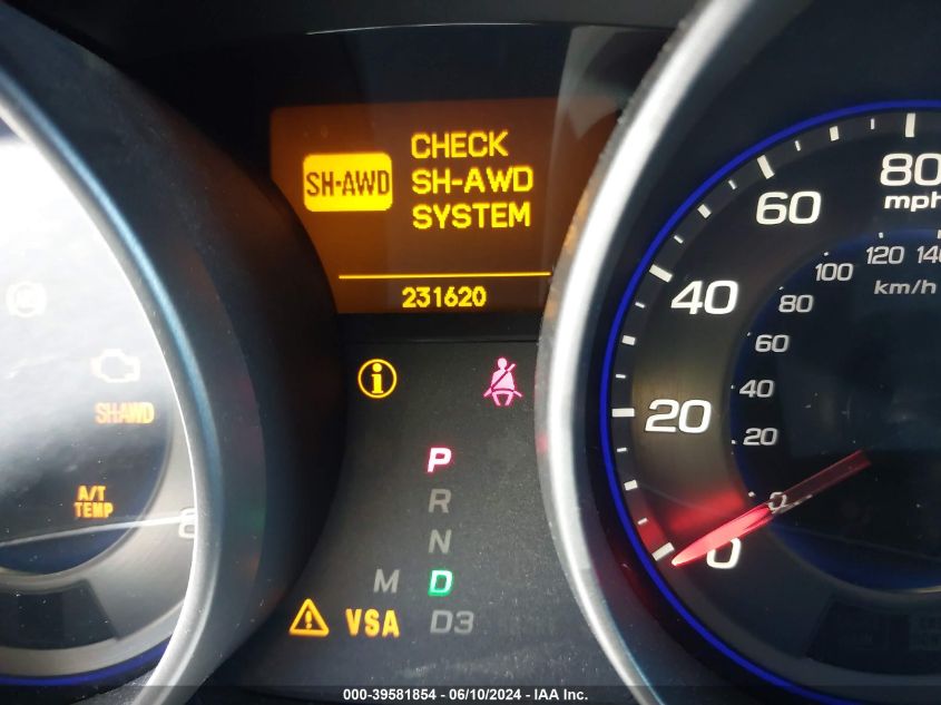 2008 Acura Mdx Technology Package VIN: 2HNYD28468H542456 Lot: 39581854