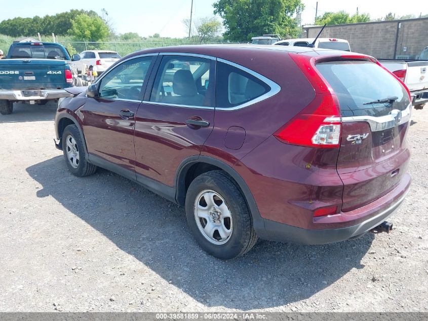 2015 Honda Cr-V Lx VIN: 2HKRM4H34FH610383 Lot: 39581859