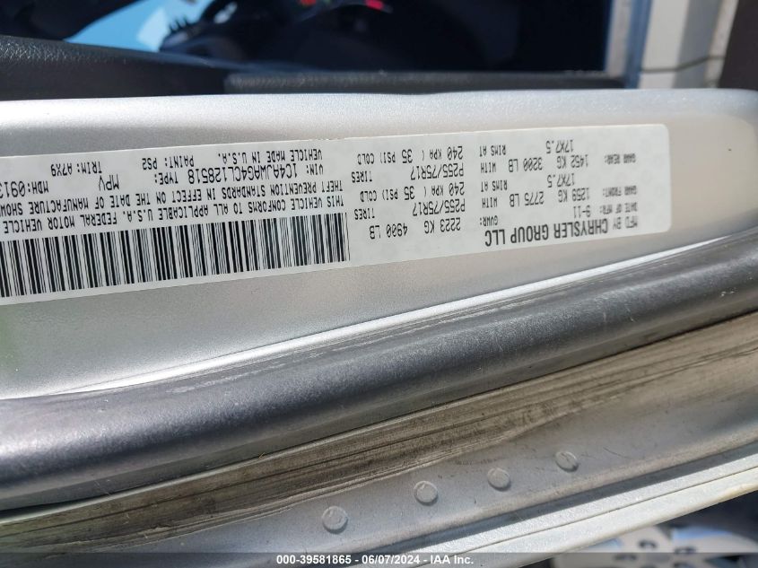 2012 Jeep Wrangler Sport VIN: 1C4AJWAG4CL128518 Lot: 39581865