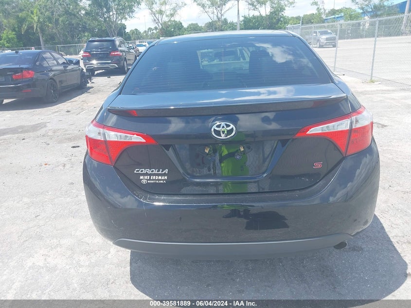 2015 Toyota Corolla S Plus VIN: 2T1BURHE3FC383268 Lot: 39581889