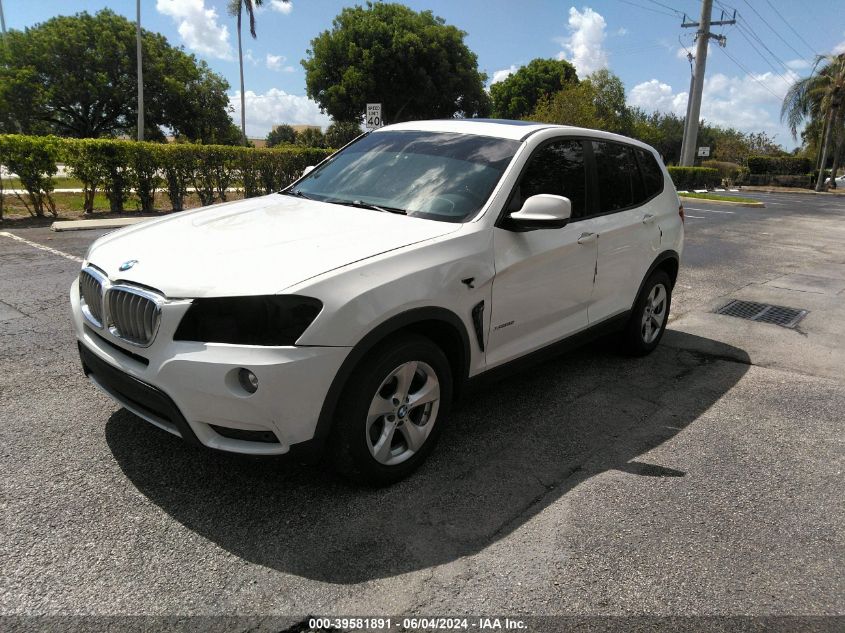 2012 BMW X3 xDrive28I VIN: 5UXWX5C51CL723237 Lot: 39581891