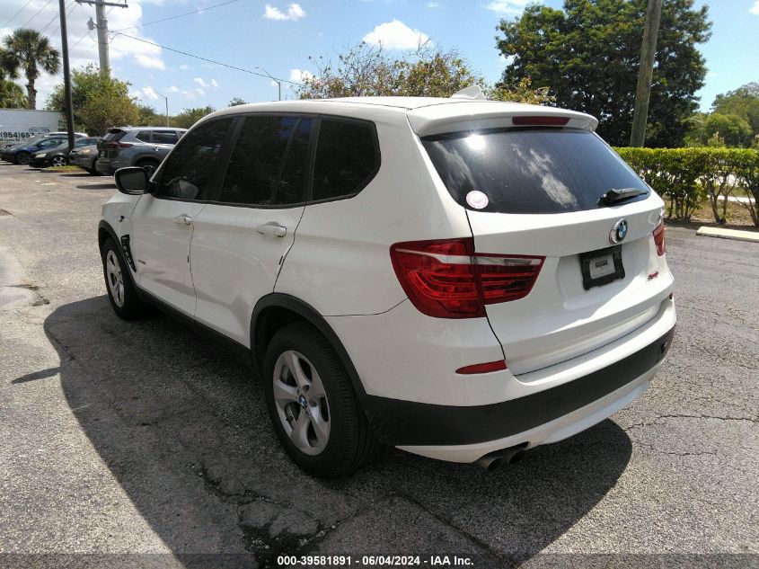 2012 BMW X3 xDrive28I VIN: 5UXWX5C51CL723237 Lot: 39581891