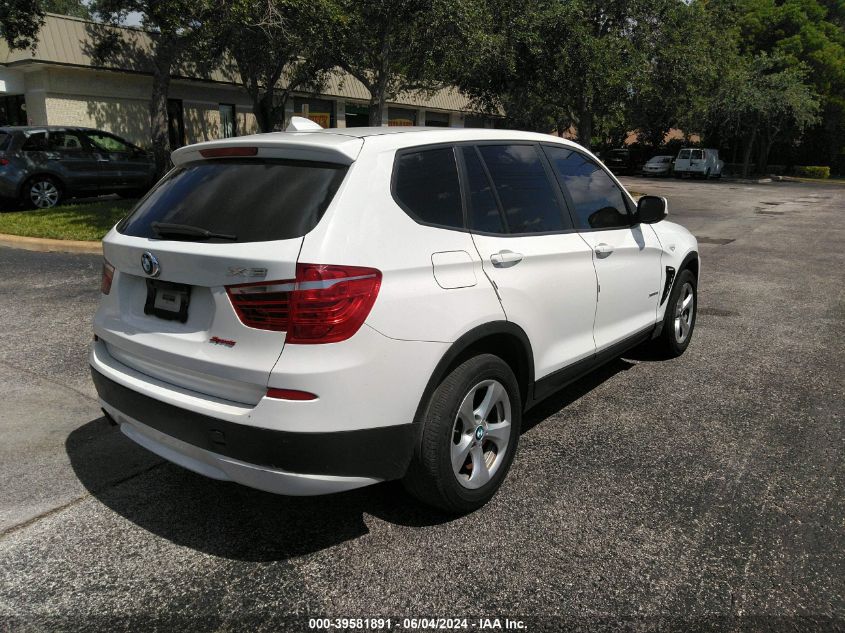 2012 BMW X3 xDrive28I VIN: 5UXWX5C51CL723237 Lot: 39581891