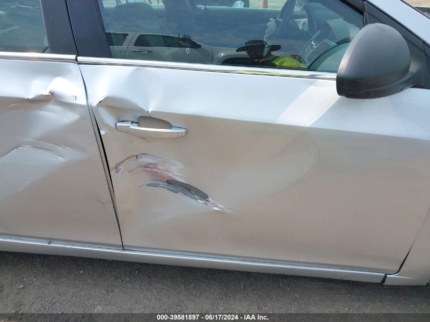 2011 Chevrolet Cruze Ls VIN: 1G1PC5SH6B7180867 Lot: 39581897