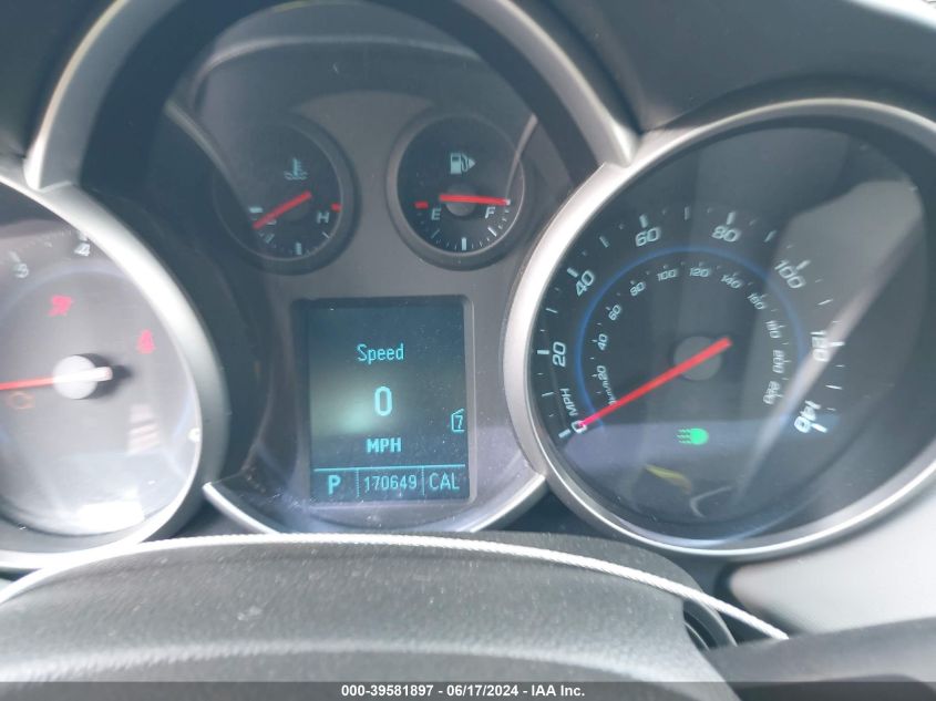 2011 Chevrolet Cruze Ls VIN: 1G1PC5SH6B7180867 Lot: 39581897