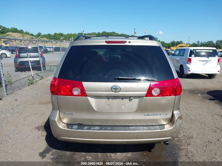 2008 Toyota Sienna Le VIN: 5TDZK23CX8S183175 Lot: 39581928