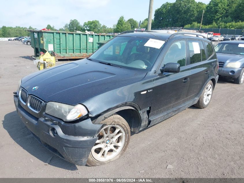 2004 BMW X3 2.5I VIN: WBXPA73474WB25525 Lot: 39581976