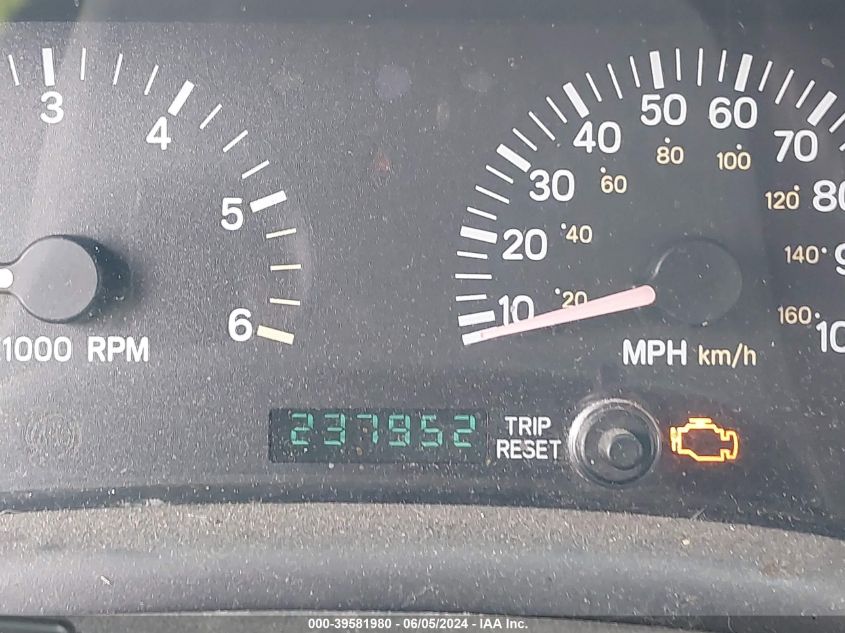 2000 Jeep Cherokee Sport VIN: 1J4FF48SXYL116462 Lot: 39581980