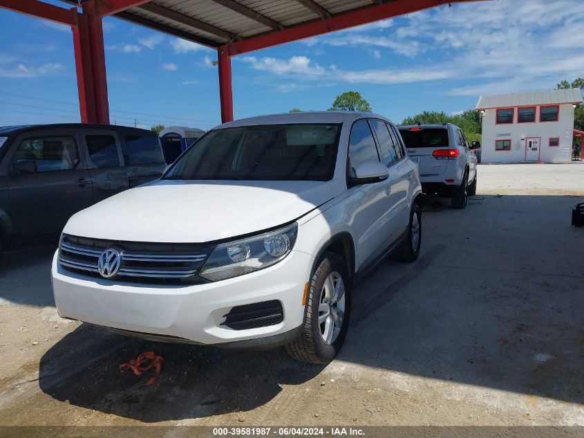 2012 Volkswagen Tiguan S VIN: WVGAV7AX1CW522062 Lot: 39581987